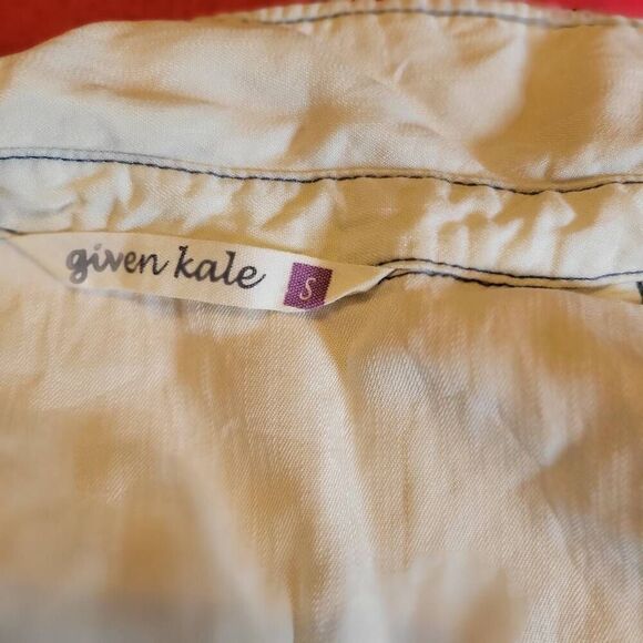 Given Kale Women's Lyocell Shirt Dress Blue Sleeveless Summer Fall Raw Size Smal - Picture 5 of 7